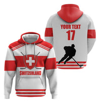 Custom Switzerland Ice Hockey Zip Hoodie Come on La Nati