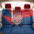 Personalized Coat of Arms of Moravia Back Car Seat Cover Gold-crowned White Red Checkered Eagle