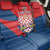 Personalized Coat of Arms of Moravia Back Car Seat Cover Gold-crowned White Red Checkered Eagle