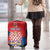Personalized Coat of Arms of Moravia Luggage Cover Gold-crowned White Red Checkered Eagle