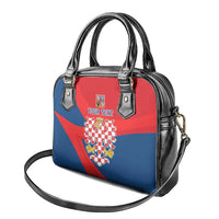 Personalized Coat of Arms of Moravia Shoulder Handbag Gold-crowned White Red Checkered Eagle LT17 - Wonder Print Shop