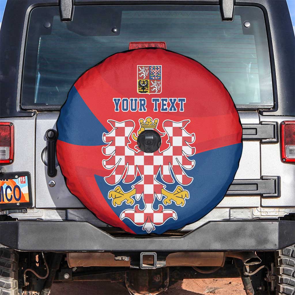 Personalized Coat of Arms of Moravia Spare Tire Cover Gold-crowned White Red Checkered Eagle LT17 - Wonder Print Shop