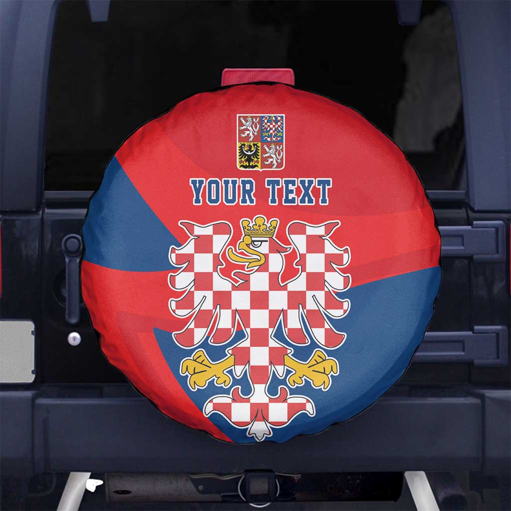Personalized Coat of Arms of Moravia Spare Tire Cover Gold-crowned White Red Checkered Eagle LT17 - Wonder Print Shop