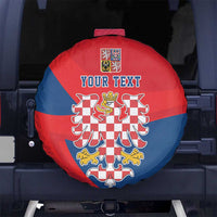 Personalized Coat of Arms of Moravia Spare Tire Cover Gold-crowned White Red Checkered Eagle LT17 - Wonder Print Shop