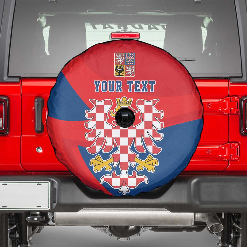 Personalized Coat of Arms of Moravia Spare Tire Cover Gold-crowned White Red Checkered Eagle LT17 - Wonder Print Shop