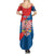 Personalized Coat of Arms of Moravia Summer Maxi Dress Gold-crowned White Red Checkered Eagle LT17 - Wonder Print Shop