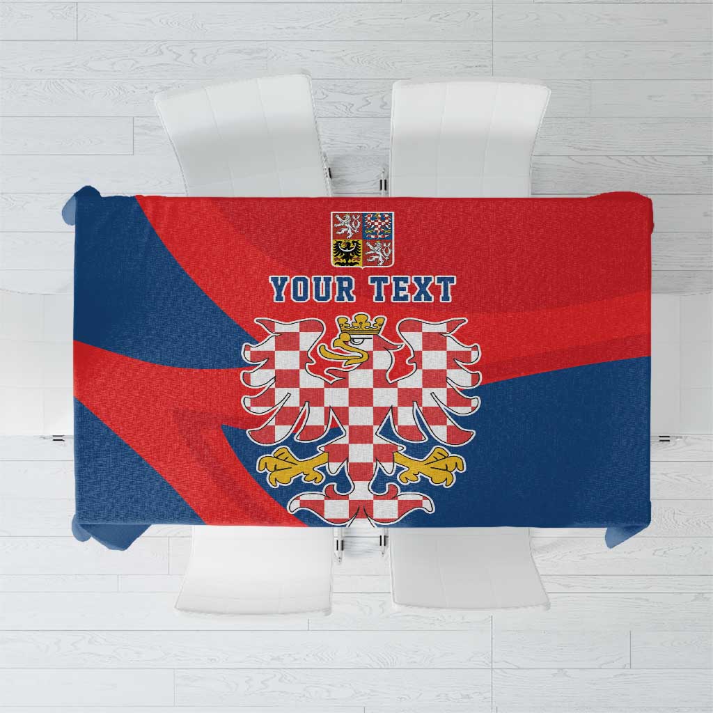 Personalized Coat of Arms of Moravia Tablecloth Gold-crowned White Red Checkered Eagle LT17 - Wonder Print Shop
