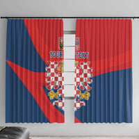 Personalized Coat of Arms of Moravia Window Curtain Gold-crowned White Red Checkered Eagle LT17 - Wonder Print Shop