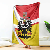 Personalized Coat of Arms of Silesia Blanket Black Eagle with Silver Crescent