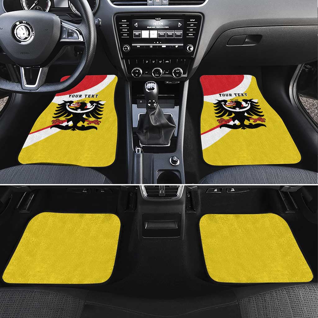 Personalized Coat of Arms of Silesia Car Mats Black Eagle with Silver Crescent