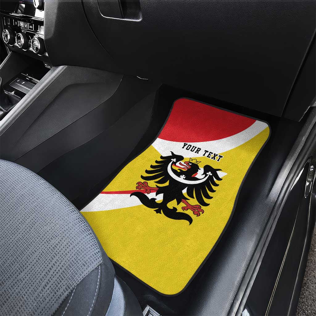 Personalized Coat of Arms of Silesia Car Mats Black Eagle with Silver Crescent
