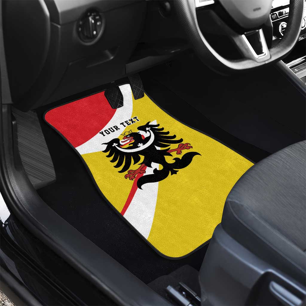 Personalized Coat of Arms of Silesia Car Mats Black Eagle with Silver Crescent
