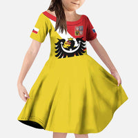 Personalized Coat of Arms of Silesia Family Matching Puletasi and Hawaiian Shirt Black Eagle with Silver Crescent