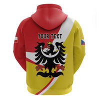 Personalized Coat of Arms of Silesia Hoodie Black Eagle with Silver Crescent