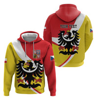 Personalized Coat of Arms of Silesia Hoodie Black Eagle with Silver Crescent