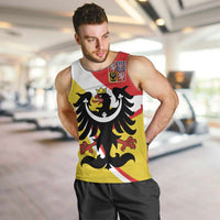Personalized Coat of Arms of Silesia Men Tank Top Black Eagle with Silver Crescent LT17 - Wonder Print Shop