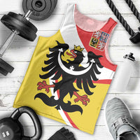 Personalized Coat of Arms of Silesia Men Tank Top Black Eagle with Silver Crescent LT17 - Wonder Print Shop