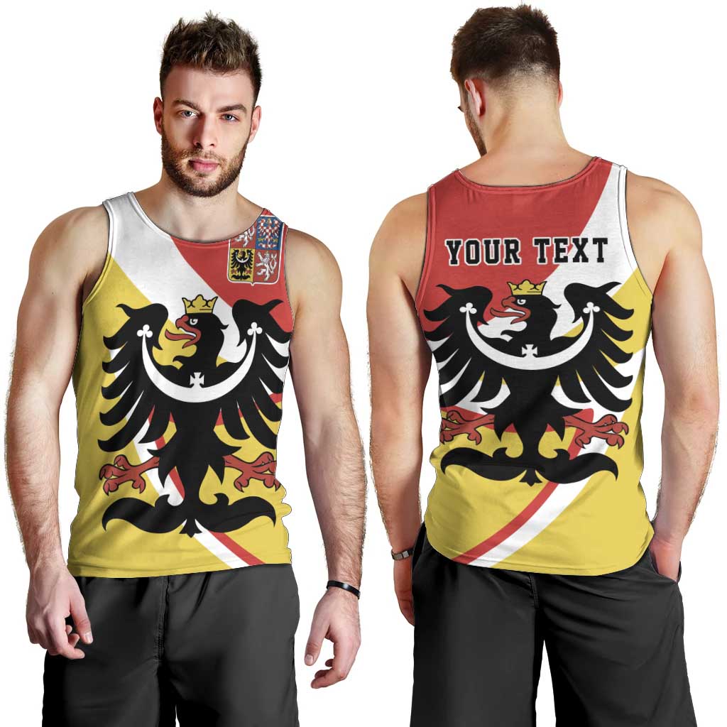 Personalized Coat of Arms of Silesia Men Tank Top Black Eagle with Silver Crescent LT17 - Wonder Print Shop