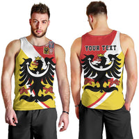 Personalized Coat of Arms of Silesia Men Tank Top Black Eagle with Silver Crescent LT17 - Wonder Print Shop