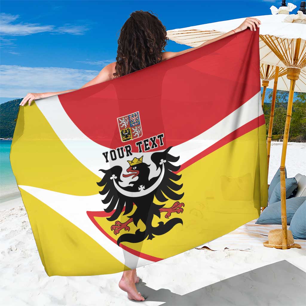 Personalized Coat of Arms of Silesia Sarong Black Eagle with Silver Crescent LT17 - Wonder Print Shop