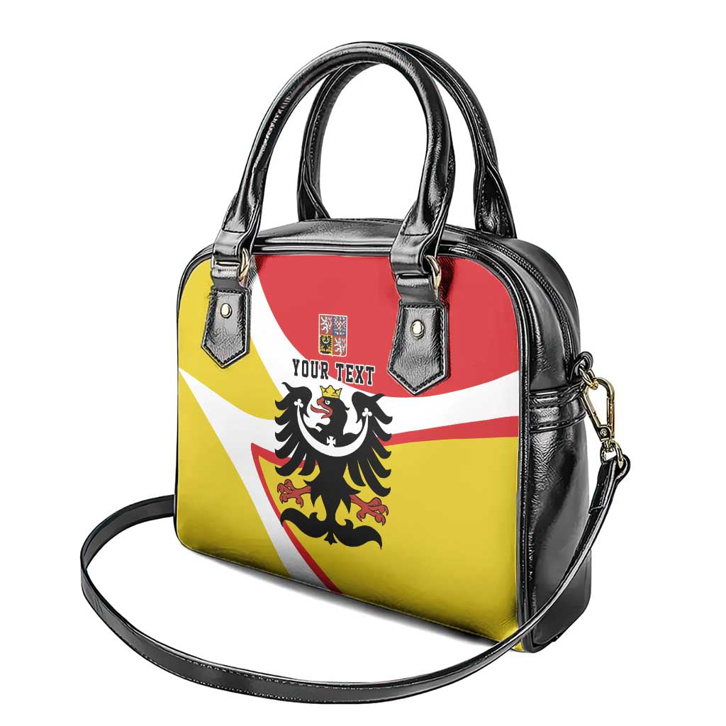 Personalized Coat of Arms of Silesia Shoulder Handbag Black Eagle with Silver Crescent LT17 - Wonder Print Shop