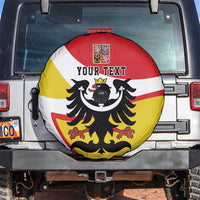 Personalized Coat of Arms of Silesia Spare Tire Cover Black Eagle with Silver Crescent LT17 - Wonder Print Shop