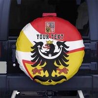 Personalized Coat of Arms of Silesia Spare Tire Cover Black Eagle with Silver Crescent LT17 - Wonder Print Shop