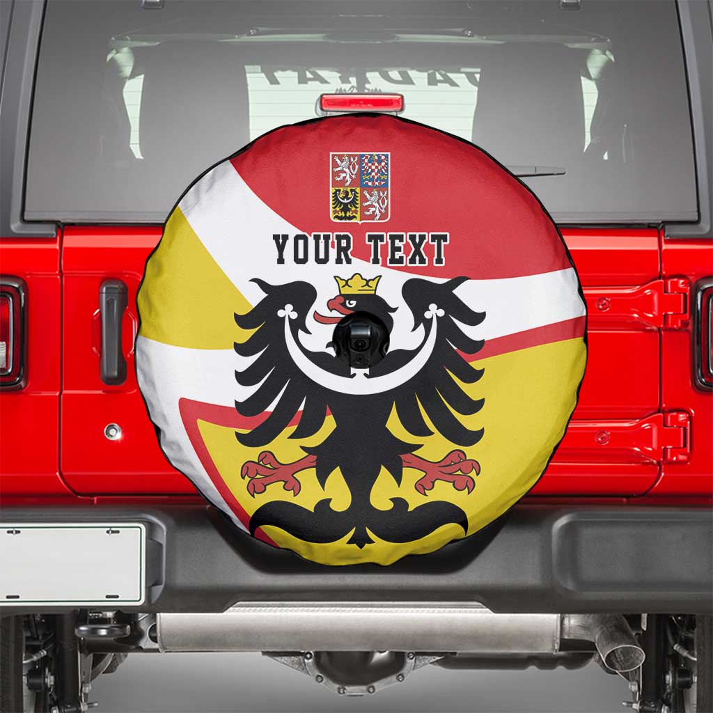 Personalized Coat of Arms of Silesia Spare Tire Cover Black Eagle with Silver Crescent LT17 - Wonder Print Shop