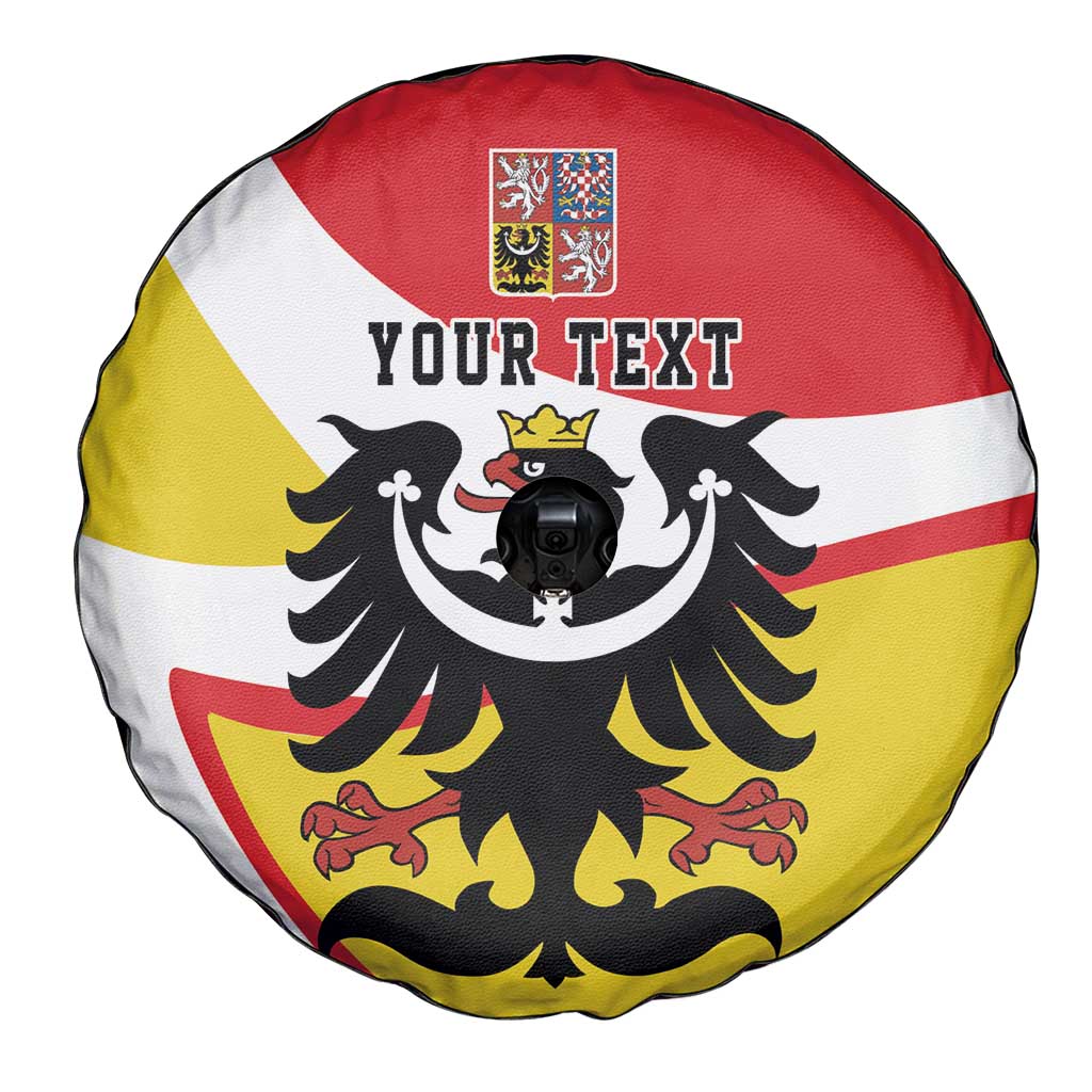 Personalized Coat of Arms of Silesia Spare Tire Cover Black Eagle with Silver Crescent LT17 - Wonder Print Shop