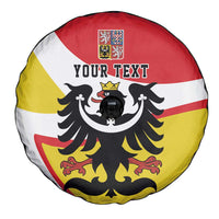 Personalized Coat of Arms of Silesia Spare Tire Cover Black Eagle with Silver Crescent LT17 - Wonder Print Shop
