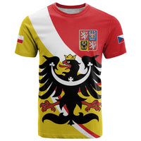 Personalized Coat of Arms of Silesia T Shirt Black Eagle with Silver Crescent LT17 - Wonder Print Shop