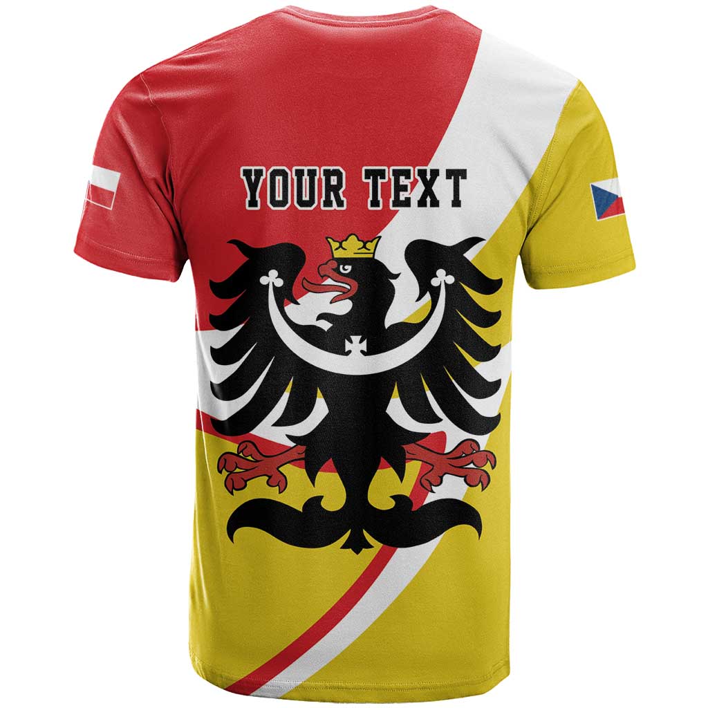 Personalized Coat of Arms of Silesia T Shirt Black Eagle with Silver Crescent LT17 - Wonder Print Shop