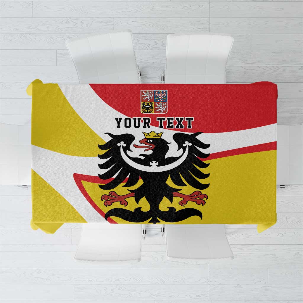 Personalized Coat of Arms of Silesia Tablecloth Black Eagle with Silver Crescent LT17 - Wonder Print Shop