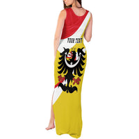 Personalized Coat of Arms of Silesia Tank Maxi Dress Black Eagle with Silver Crescent LT17 - Wonder Print Shop
