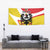 Personalized Coat of Arms of Silesia Tapestry Black Eagle with Silver Crescent LT17 - Wonder Print Shop