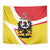 Personalized Coat of Arms of Silesia Tapestry Black Eagle with Silver Crescent LT17 - Wonder Print Shop