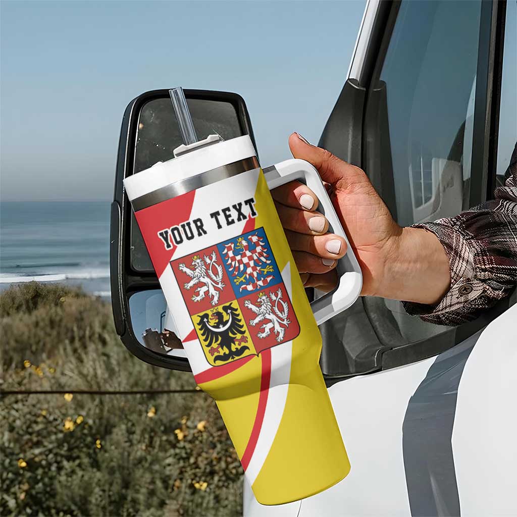 Personalized Coat of arms of Silesia Tumbler With Handle Black Eagle with Silver Crescent LT17 - Wonder Print Shop