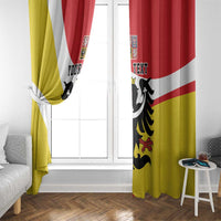 Personalized Coat of Arms of Silesia Window Curtain Black Eagle with Silver Crescent LT17 - Wonder Print Shop