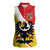 Personalized Coat of Arms of Silesia Women Sleeveless Polo Shirt Black Eagle with Silver Crescent LT17 - Wonder Print Shop