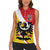 Personalized Coat of Arms of Silesia Women Sleeveless Polo Shirt Black Eagle with Silver Crescent LT17 - Wonder Print Shop