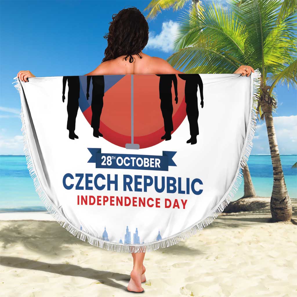 Czech Republic Independence day Beach Blanket Den Vzniku Samostatneho Ceskoslovenskeho Statu