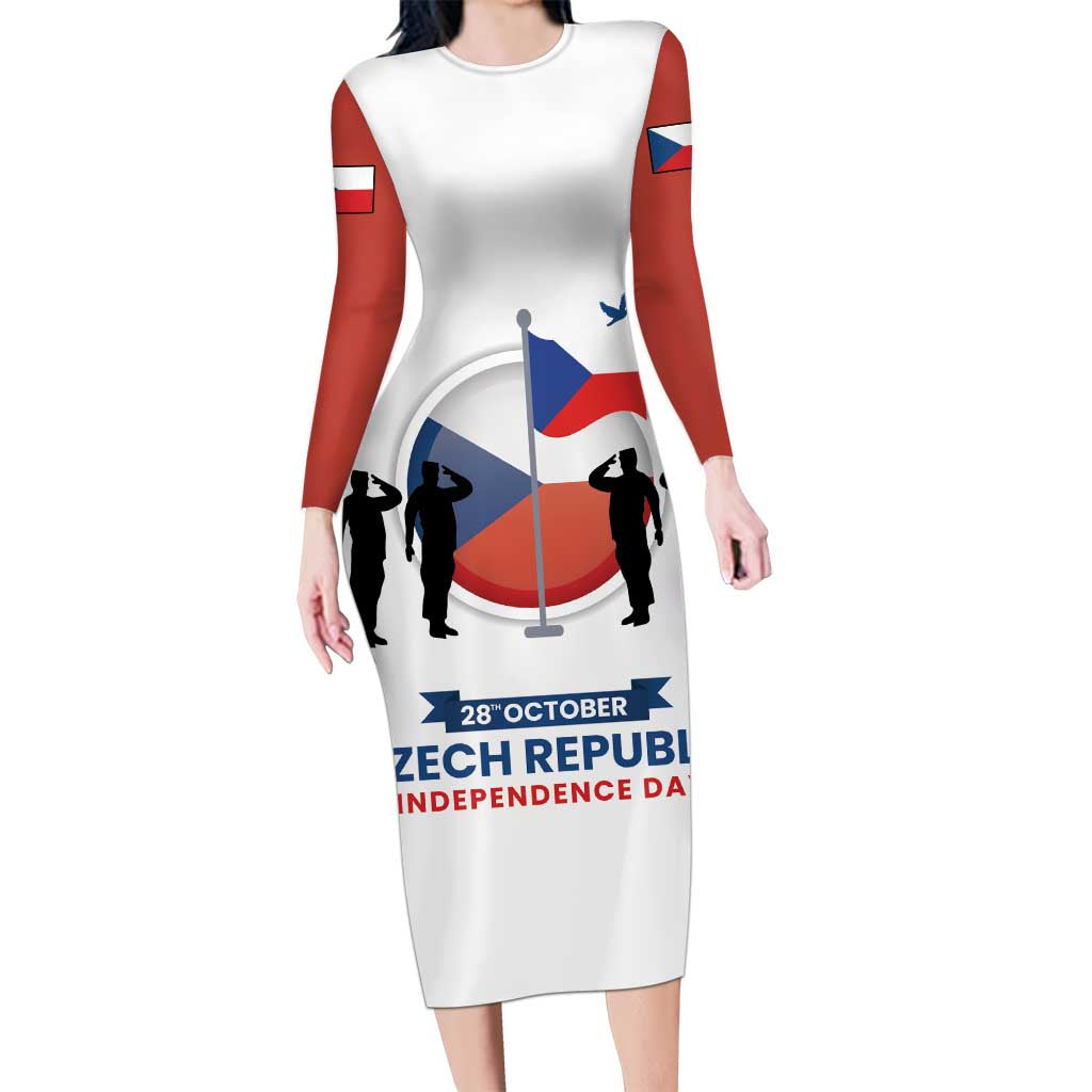 Czech Republic Independence day Family Matching Long Sleeve Bodycon Dress and Hawaiian Shirt Den Vzniku Samostatneho Ceskoslovenskeho Statu