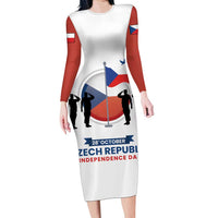 Czech Republic Independence day Family Matching Long Sleeve Bodycon Dress and Hawaiian Shirt Den Vzniku Samostatneho Ceskoslovenskeho Statu