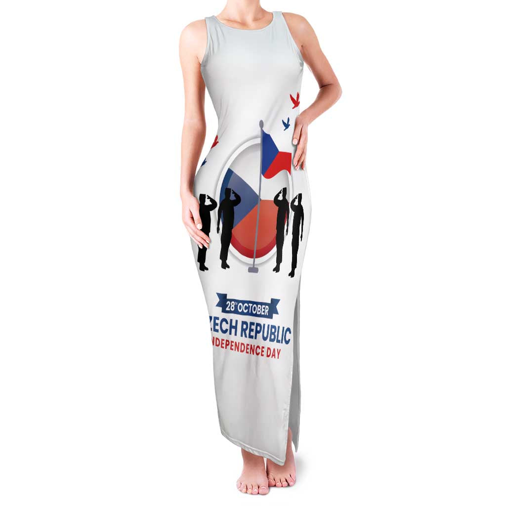 Czech Republic Independence day Family Matching Tank Maxi Dress and Hawaiian Shirt Den Vzniku Samostatneho Ceskoslovenskeho Statu