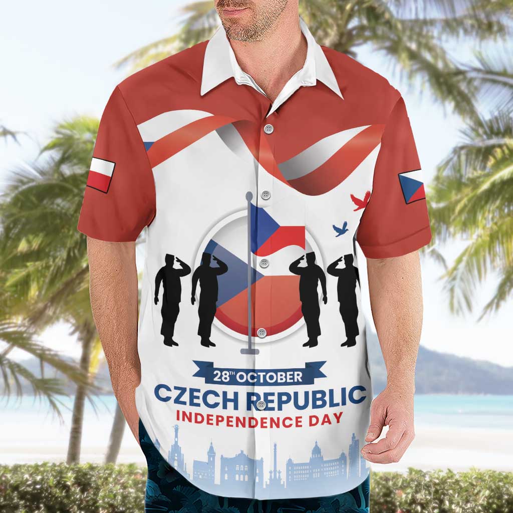 Czech Republic Independence day Hawaiian Shirt Den Vzniku Samostatneho Ceskoslovenskeho Statu