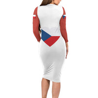 Czech Republic Independence day Long Sleeve Bodycon Dress Den Vzniku Samostatneho Ceskoslovenskeho Statu