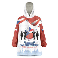 Czech Republic Independence day Wearable Blanket Hoodie Den Vzniku Samostatneho Ceskoslovenskeho Statu LT17 - Wonder Print Shop
