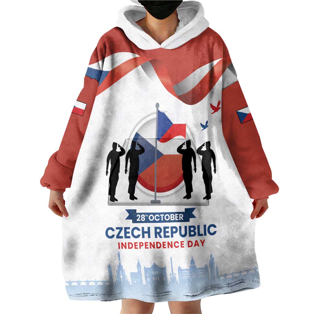 Czech Republic Independence day Wearable Blanket Hoodie Den Vzniku Samostatneho Ceskoslovenskeho Statu LT17 - Wonder Print Shop