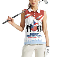 Czech Republic Independence day Women Sleeveless Polo Shirt Den Vzniku Samostatneho Ceskoslovenskeho Statu LT17 - Wonder Print Shop