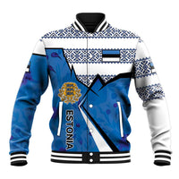 Estonia Coat of arms Personalized Baseball Jacket Eesti riigivapp